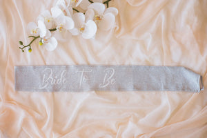 Glitter personalized custom sash