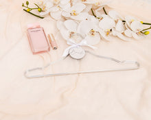 Load image into Gallery viewer, Silver metal personalised wedding bridal hangers