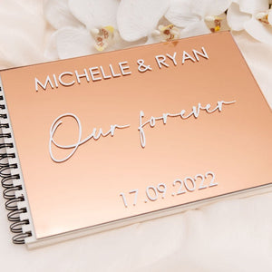 Personalised wedding acrylic guest book