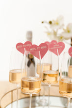 Load image into Gallery viewer, Acrylic engraved drink tags drink charms