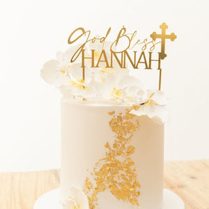 Acrylic laser cut custom cake toppers