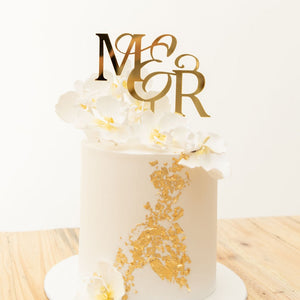 Acrylic laser cut custom cake toppers