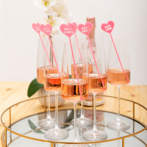 Bachelorette hen party acrylic drink stirrers