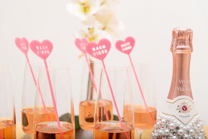 Bachelorette hen party acrylic drink stirrers