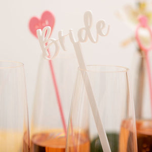 Bachelorette hen party acrylic drink stirrers