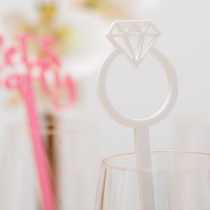 Bachelorette hen party acrylic drink stirrers