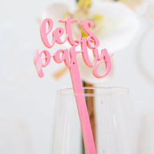 Load image into Gallery viewer, Bachelorette hen party acrylic drink stirrers