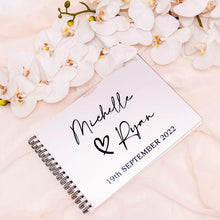 Load image into Gallery viewer, Mirror Acrylic Personalized wedding guest book