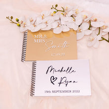 Load image into Gallery viewer, Mirror Acrylic Personalized wedding guest book