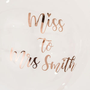 Personalized bubble balloon