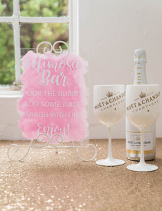 A4 acrylic signage custom wedding birthday bridal shower signs