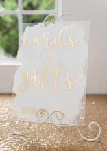 Load image into Gallery viewer, A4 acrylic signage custom wedding birthday bridal shower signs