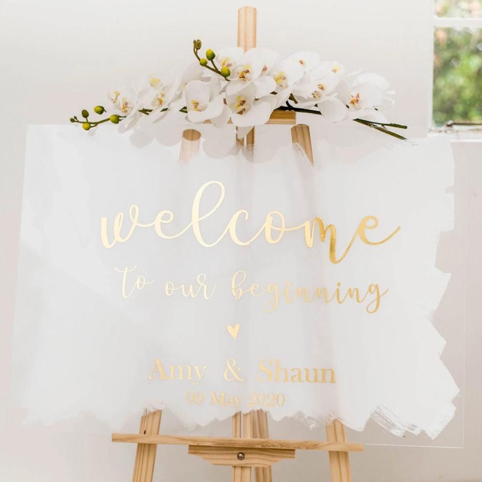 A1 A2 Acrylic Signage Wedding acrylic perspex signs