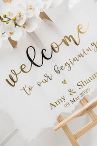 Acrylic Signage A1 A2 Wedding acrylic perspex signs 