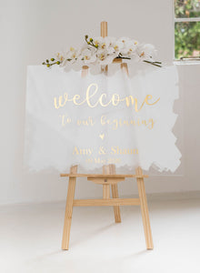 A1 A2 Acrylic Signage Wedding acrylic perspex signs