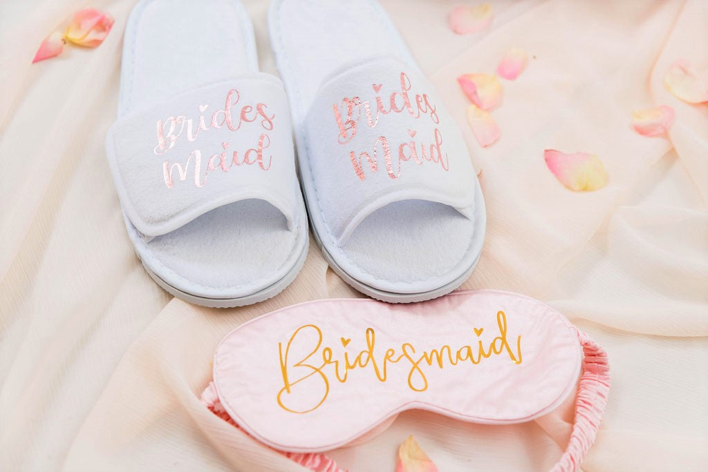 Blush Pink Fluffy 'Mother Of The Bride' Slippers | In The Style Ireland