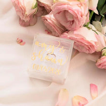 Load image into Gallery viewer, Custom acrylic ring boxes wedding ring box