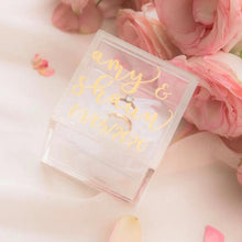 Load image into Gallery viewer, Custom acrylic ring boxes wedding ring box