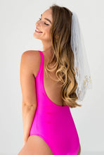 Load image into Gallery viewer, Hot Pink Custom bridal swimsuit