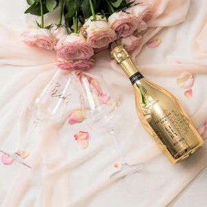 Customized Wine Glass Bride Groom Personalized wine glasses