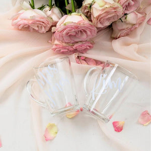 Custom Clear Glass Mugs Tea Cups