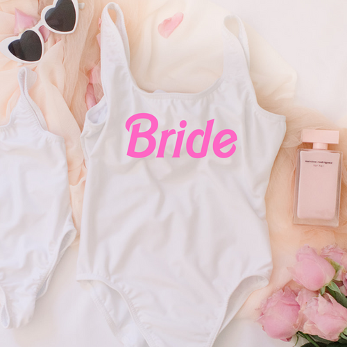 Barbie themed Bride Swimsuit