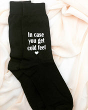 Load image into Gallery viewer, In case you get cold feet, personalized socks, Groom gift, socks for the Groom