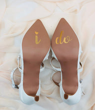 Load image into Gallery viewer, I do shoe sticker decals, wedding shoes