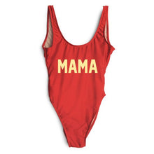 Load image into Gallery viewer, Mama swimsuit, customized swimsuit