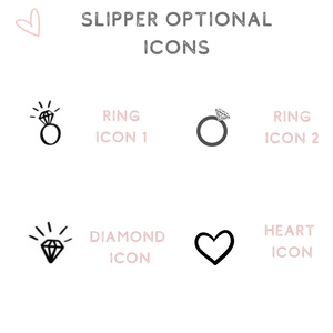 Bridal slipper optional icons