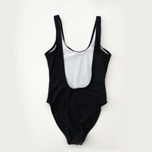 Load image into Gallery viewer, Bride squad swimsuit black and gold