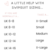 Load image into Gallery viewer, Swimsuit Sizing Guidelines 