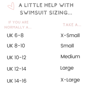 Swimsuit Sizing Guidelines 