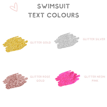 Load image into Gallery viewer, Swimsuit text colour options