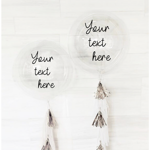 Custom text Clear Bubble Balloons