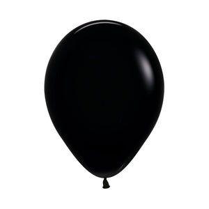 5 inch latex balloon black