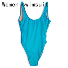 Load image into Gallery viewer, Customized swimsuit blue
