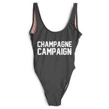 Load image into Gallery viewer, Champagne Campaign bride squad swimsuit black