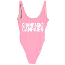 Load image into Gallery viewer, Champagne Campaign bride squad swimsuit pink