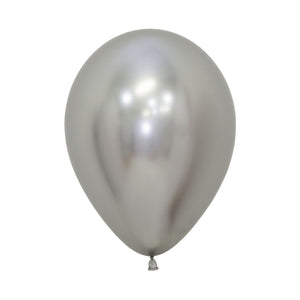Chrome silver latex 12 inch balloon